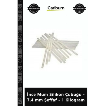 Özel Üretim Güçlü Hızlı Yapışan Hobi Sanatları İnce Mum Silikon Çubuğu 74 mm Şeffaf 1 Kilogram
