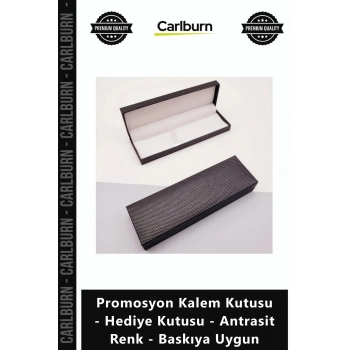 Özel Üretim Kurumsal Şık Modern Promosyon Kalem Kutusu Hediye Kutusu Antrasit Renk Baskıya Uygun