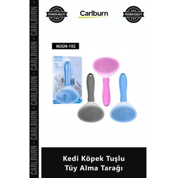 Özel Üretim Pratik Temizleme Mekanizmalı Bakım Fırçası Kaliteli Kedi Köpek Tuşlu Tüy Alma Tarağı