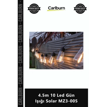Özel Üretim 8 Fonksiyonlu Solar Panelli Bahçe Aydınlatma Dekor 45m 10 Led Gün Işığı Solar MZ3005