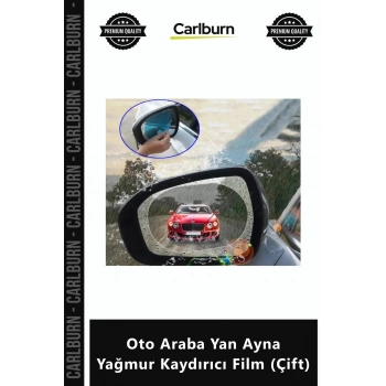 Özel Üretim Nano Hidrofilik Su İtici Buğu Önleyici Oto Araba Yan Ayna Yağmur Kaydırıcı Film Çift