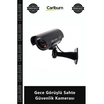 Özel Üretim Dome Tipi Gerçekçi Görünüm Led Işıklı Caydırıcı Gece Görüşlü Sahte Güvenlik Kamerası