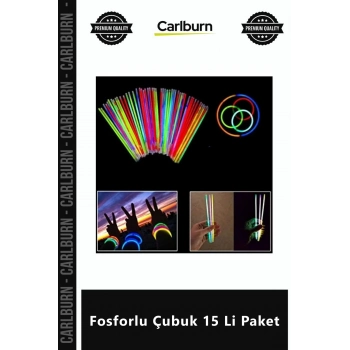 Özel Üretim Glow Stick Parti Konser Eğlence Kamp Düğün Kırılan Neon Renkli Fosforlu Çubuk 15 Li Pake