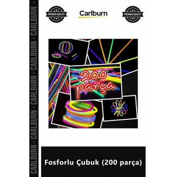 Özel Üretim Glow Stick Rengarenk Kırılan Işıklı Parti Konser Eğlence Seti Fosforlu Çubuk 200 parça