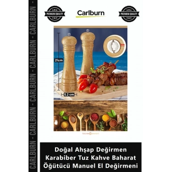 Özel Üretim Şık Ayarlı Doğal Ahşap ğirmen Karabiber Tuz Kahve Baharat Öğütücü Manuel El ğirmeni