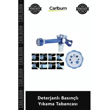 Özel Üretim Hazneli Araç Bahçe Temizlik Aparatı Water Jet Set Deterjanlı Basınçlı Yıkama Tabancası