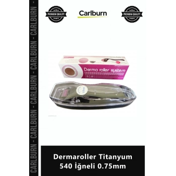 Özel Üretim Cilt Yenileyici Leke Karşıtı Mesoroller Bakım Dermaroller Titanyum 540 İğneli 075mm