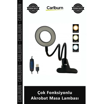 Özel Üretim Mandallı USB Led Kitap Okuma Gece Çalışma Esnek Metal Gövde Çok Fonksiyonlu Akrobat Masa