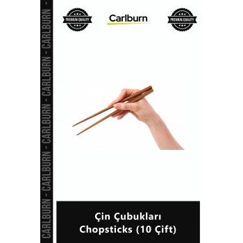 Özel Üretim Kaliteli Şık Ergonomik Mutfak Servis Gereci Bambu Çin Çubukları Chopsticks 10 Çift