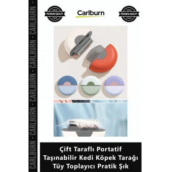 Özel Üretim Bakım Seti Çift Taraflı Portatif Taşınabilir Kedi Köpek Tarağı Tüy Toplayıcı Pratik Şık