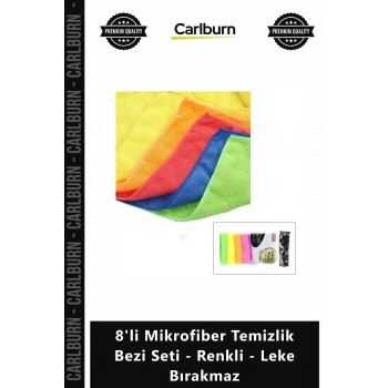 Özel Üretim Toz Emici Su Emici Yumuşak 8li Mikrofiber Temizlik Bezi Seti Renkli Leke Bırakmaz