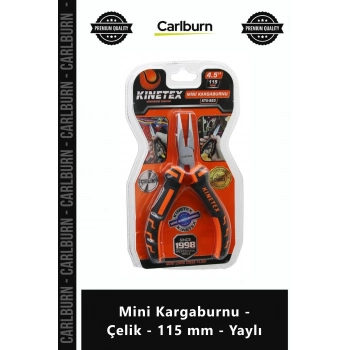 Özel Üretim Hassas Elektronik Hobi Atölye Tamirat Sağlam Mini Kargaburnu Çelik 115 mm Yaylı