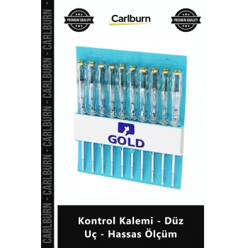 Özel Üretim LED Işıklı Klemens Çelik Uç 110V 250V Priz Şeffaf Kontrol Kalemi Düz Uç Hassas Ölçüm