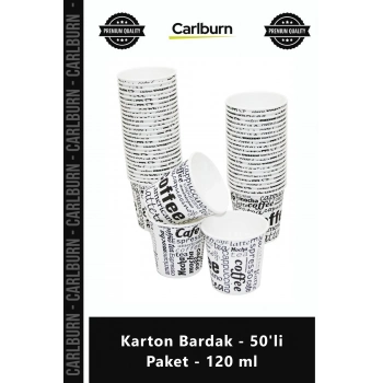Özel Üretim Kaliteli Sızdırmaz Sıcak Soğuk İçecek Espresso 4 oz Karton Bardak 50li Paket 120 ml