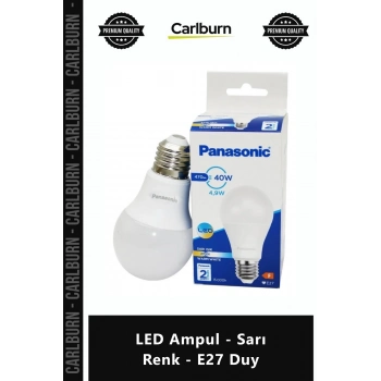 Özel Üretim Tasarruflu Kaliteli Yüksek Performanslı Ekonomik Verimli LED Ampul Sarı Renk E27 Duy