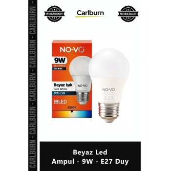 Özel Üretim 6500K Soğuk Beyaz Işık Tasarruflu Dayanıklı Parlak Beyaz Led Ampul 9W E27 Duy