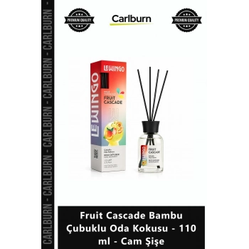 Özel Üretim Kalıcı Ferah Egzotik Fruit Cascade Bambu Çubuklu Oda Kokusu 110 ml Cam Şişe