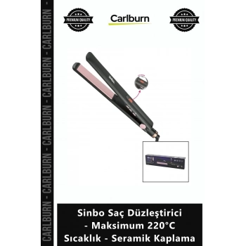 Özel Üretim Profesyonel Hızlı Sinbo Saç Düzleştirici Maksimum 220°C Sıcaklık Seramik Kaplama