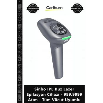 Özel Üretim Ağrısız 9 Kademe Sinbo IPL Buz Lazer Epilasyon Cihazı 9999999 Atım Tüm Vücut Uyumlu