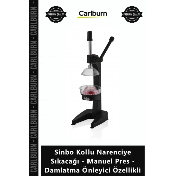 Özel Üretim Güçlü Pres Sinbo Kollu Narenciye Sıkacağı Manuel Pres Damlatma Önleyici Özellikli