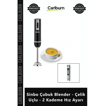 Özel Üretim Ergonomik Sağlam Karıştırıcı Sinbo Çubuk Blender Çelik Uçlu 2 Kademe Hız Ayarı