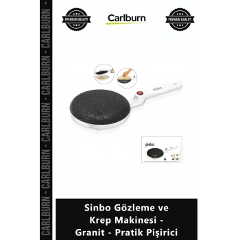 Özel Üretim Hızlı Isınan Mutfak Gereçleri Sinbo Gözleme Krep Makinesi Granit Pratik Pişirici