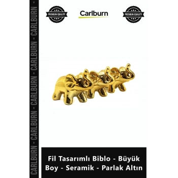 Özel Üretim Lüks Dekoratif Modern Gold Obje Hediye Fil Tasarımlı Biblo Büyük Boy Seramik Parlak Altı
