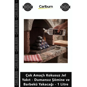 Özel Üretim Saf Temiz Çok Amaçlı Kokusuz Jel Yakıt Dumansız Şömine Barbekü Yakacağı 1 Litre