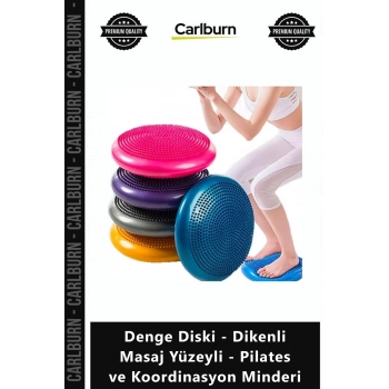 Özel Üretim Fitness Core Kas Denge Diski Dikenli Masaj Yüzeyli Pilates Koordinasyon Minderi