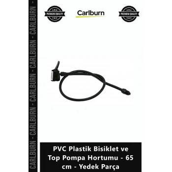 Özel Üretim Dayanıklı Esnek Siyah PVC Plastik Bisiklet Top Pompa Hortumu 65 cm Yedek Parça