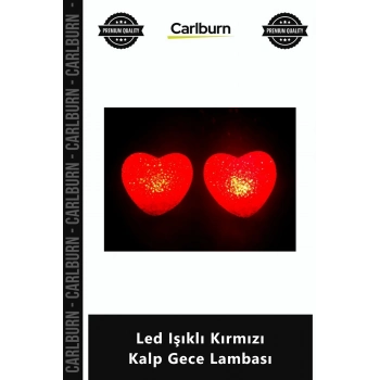 Özel Üretim Dekoratif Pilli Masaüstü Estetik Romantik Kaliteli Led Işıklı Kırmızı Kalp Gece Lambası