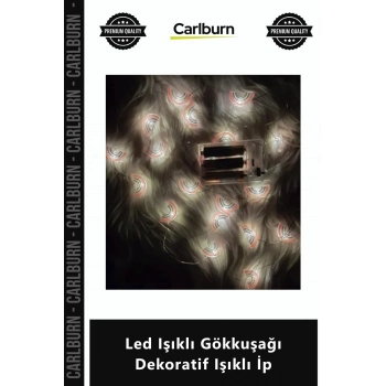 Özel Üretim 3 Metre 20 Li Pilli Duvar Süsü Oda Aydınlatma Ambiyans Led Işıklı Gökkuşağı Dekoratif Iş