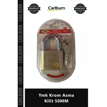 Özel Üretim Sertleştirilmiş Kanca Katı Metal Silindir Disk Mekanizmalı Ymk Krom Asma Kilit 50MM
