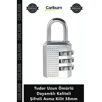 Özel Üretim Güvenlik Emniyet Çelik Gövde Tudor Uzun Ömürlü Dayanıklı Kaliteli Şifreli Asma Kilit 38m