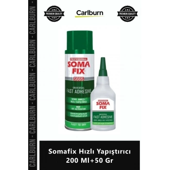 Özel Üretim Profesyonel Ahşap Mermer Metal Plastik Güçlü Somafix Hızlı Yapıştırıcı 200 Ml+50 Gr