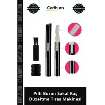 Özel Üretim Ense Kulak Kıl Temizleme Ergonomik Hassas Pilli Burun Sakal Kaş Düzeltme Tıraş Makinesi