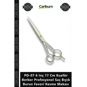 Özel Üretim Çelik PD07 6 Inç 17 Cm Kuaför Berber Profesyonel Saç Bıyık Burun Favori Kesme Makası