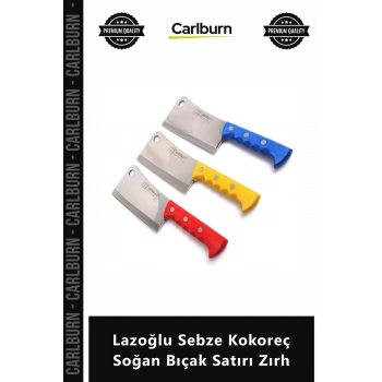 Özel Üretim Profesyonel Şef Mutfak Paslanmaz Keskin Lazoğlu Sebze Kokoreç Soğan Bıçak Satırı Zırh