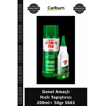 Özel Üretim Somafix MDF Profil Aktivatörlü Güçlü Genel Amaçlı Hızlı Yapıştırıcı 200ml+ 50gr S663