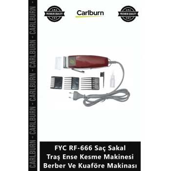 Özel Üretim Hassas Şarjlı FYC RF666 Saç Sakal Traş Ense Kesme Makinesi Berber Kuaföre Makinası