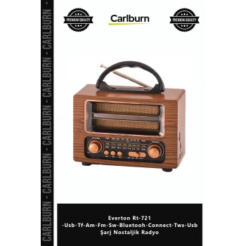 Özel Üretim Solar Everton Rt721 UsbTfAmFmSwBluetoohConnectTwsUsb Şarj Nostaljik Radyo