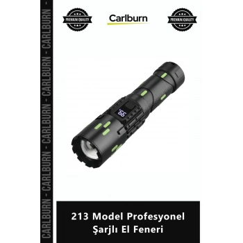 Özel Üretim 20W LED Telescopic Zoom TypeC Şarjlı Su Geçirmez 213 Model Profesyonel Şarjlı El Feneri