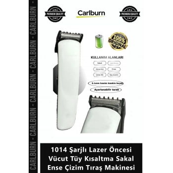 Özel Üretim Metal Tasarım 1014 Şarjlı Lazer Öncesi Vücut Tüy Kısaltma Sakal Ense Çizim Tıraş Makines