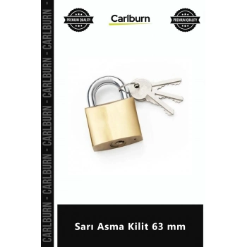 Özel Üretim Dayanıklı Güvenlikli Pirinç Kaplı Yüksek Korumalı Sanayi Tipi Kaliteli Sarı Asma Kilit 6