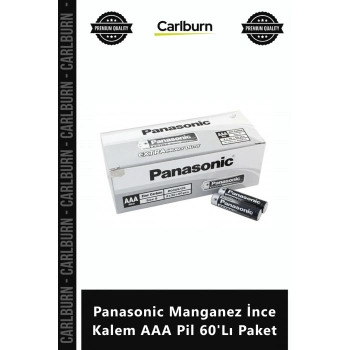 Özel Üretim 15V Uzun Ömürlü Dayanıklı Ekonomik Panasonic Manganez İnce Kalem AAA Pil 60Lı Paket