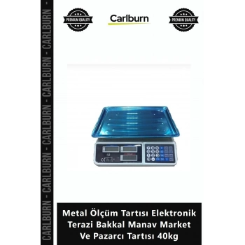 Özel Üretim Hassas Metal Ölçüm Tartısı Elektronik Terazi Bakkal Manav Market Pazarcı Tartısı 40kg