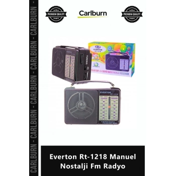 Özel Üretim Şık Tasarım Ahşap Retro Portatif Bluetooth Everton Rt1218 Manuel Nostalji Fm Radyo