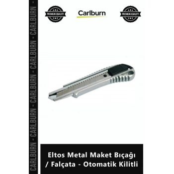 Özel Üretim Profesyonel Dayanıklı Keskin Gövdeli Eltos Metal Maket Bıçağı Falçata Otomatik Kilitli
