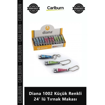 Özel Üretim Profesyonel Keskin Toptan Bakım Seti Manikür Diana 1002 Küçük Renkli 24 lü Tırnak Makas