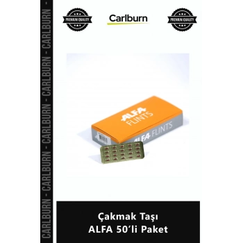 Özel Üretim Dayanıklı Kaliteli Standart Çakmaklar Uyumlu Kıvılcım Gücü Çakmak Taşı ALFA 50’li Paket